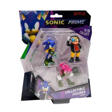 Набор игровых фигурок SONIC PRIME – ДОКТОР НЕ, СОНИК, ЭМИ (3 фигурки, 6,5 cm)