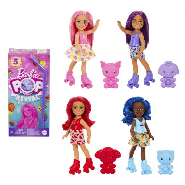 hrk58_c_24_comp_intl Лялька Челсі та друзі Pop Reveal серії Соковиті фрукти Barbie (в ас.) - Зображення 1