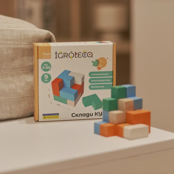 Головоломка-конструктор-балансир  Склади КУБ , IGROTECO 900170 - Зображення 3