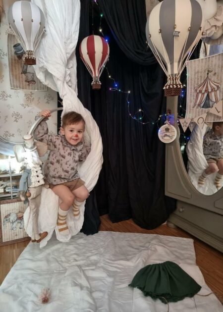 Повітряна куля - Decorative Balloon size L - BEIGE / DARK GREY - Зображення 3