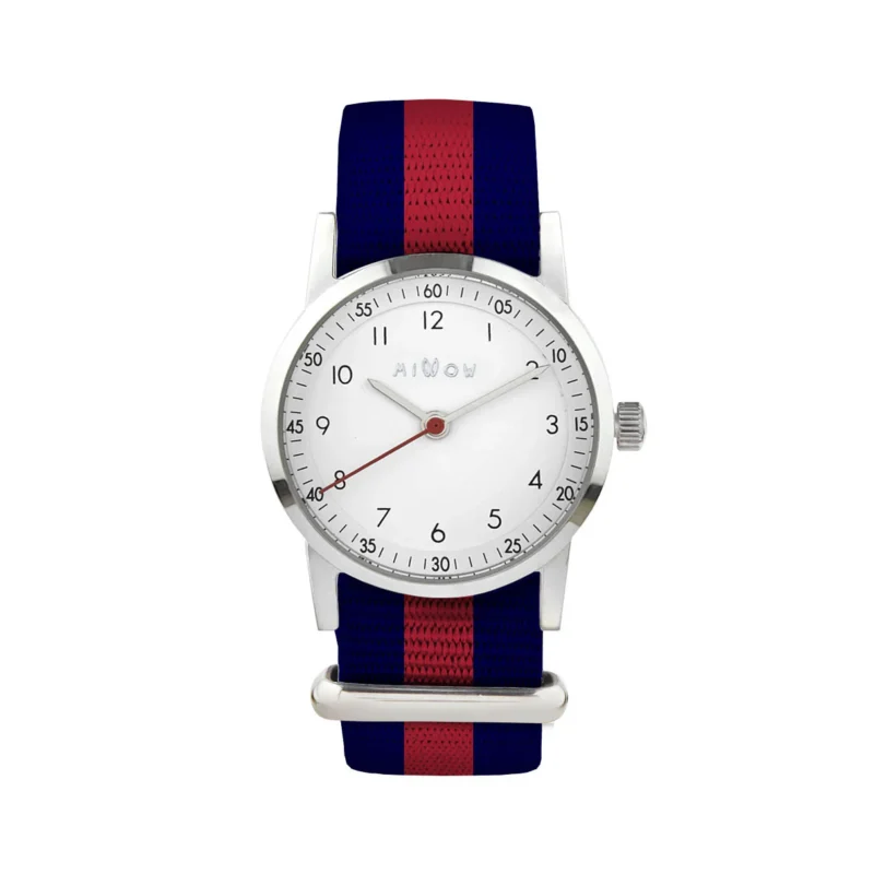 Годинник з класичним ремінцем Millow Classic Stripe Red