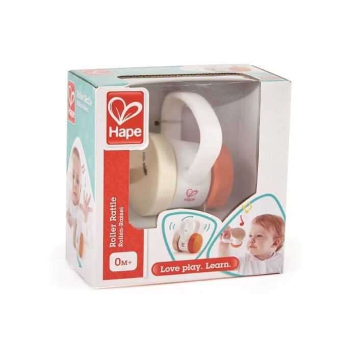Брязкальце-ролик дерев'яне Hape з ручкою (E0017) - Зображення 1