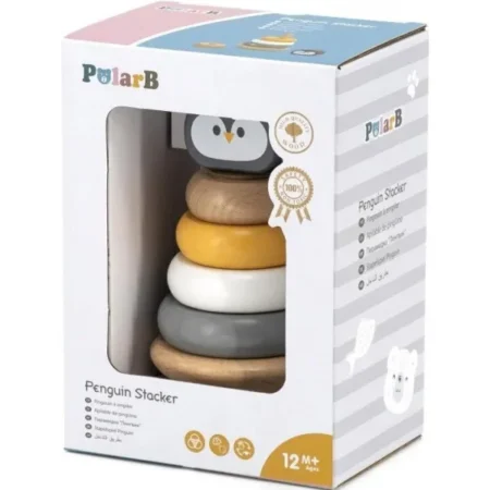 Дерев'яна пірамідка Viga Toys PolarB Пінгвінчик (44205) - Зображення 3