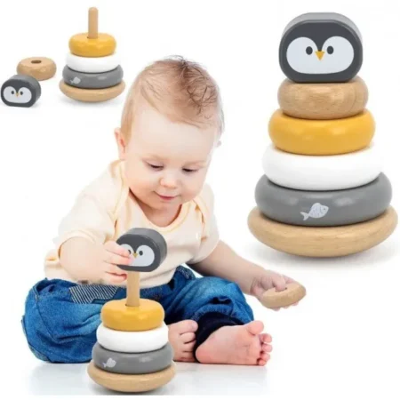 Дерев'яна пірамідка Viga Toys PolarB Пінгвінчик (44205) - Зображення 4