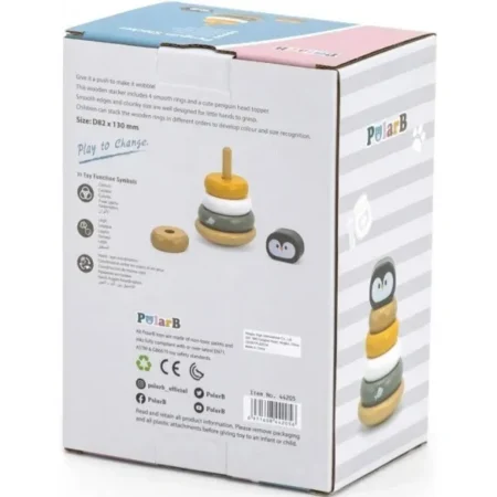 Дерев'яна пірамідка Viga Toys PolarB Пінгвінчик (44205) - Зображення 2