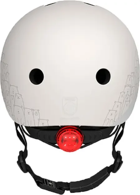 Шолом захисний дитячий Scoot and Ride, світловідбиваючий світло-сірий з ліхтариком 45-51см - Зображення 3