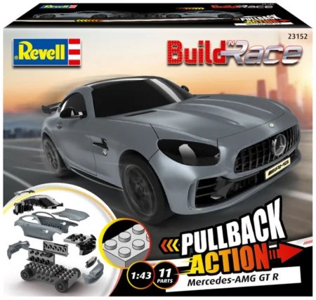 Збірна модель-копія Revell Mercedes-AMG GT R, Grey Car рівень 1 масштаб 1:43