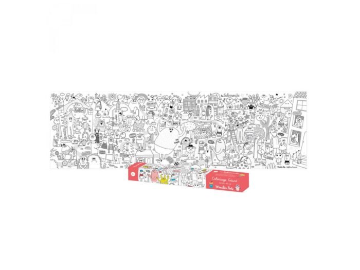 Величезний плакат-розмальовка MOULIN ROTY Les Schmouks - Зображення 2