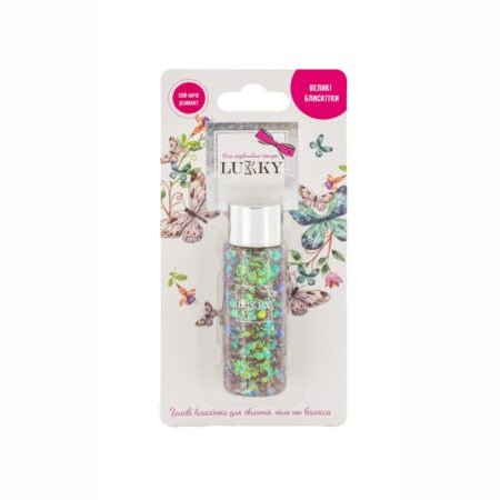 Дитячі гель-блискітки для тіла, волосся, обличчя,  марки «Lukky». Колір мікс