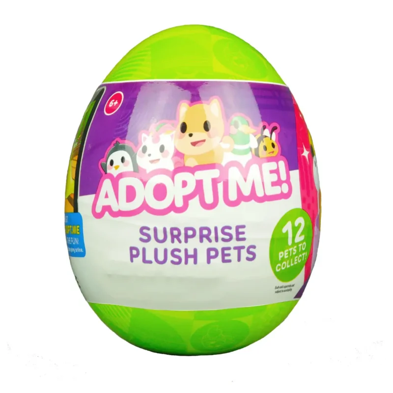 Мягкая игрушка-сюрприз в яйце ADOPT ME! S2 – ЗАБАВНЫЕ ЗВЕРЮШКИ (12 видов, в ассорт.)
