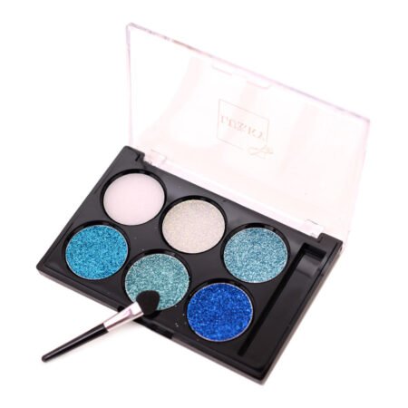 Крем-тіні для повік з блискітками, з аплікатором дитячі т.м. «Lukky», Кольори:синій, блакитний,бірюзовий,колір морської хвилі,перламутровий,білий - Зображення 2