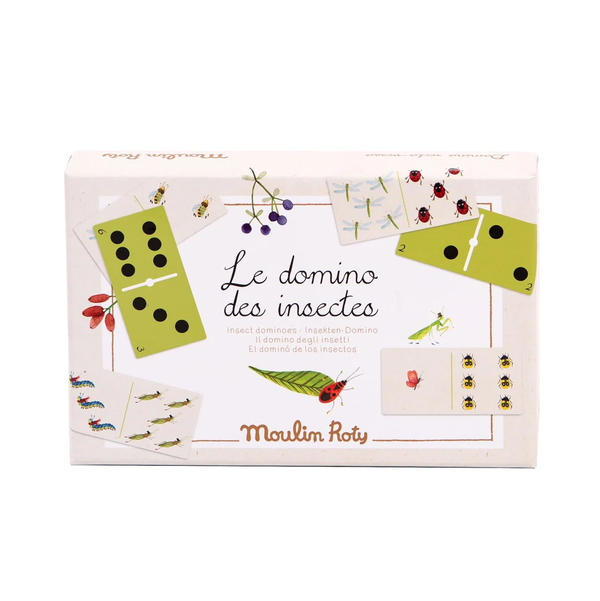 712421_Moulin_Roty_Domino_Insetti_fronte_retro_Le_Jardin_Giardino_1 Гра доміно MOULIN ROTY Insect dominoes - Зображення 1