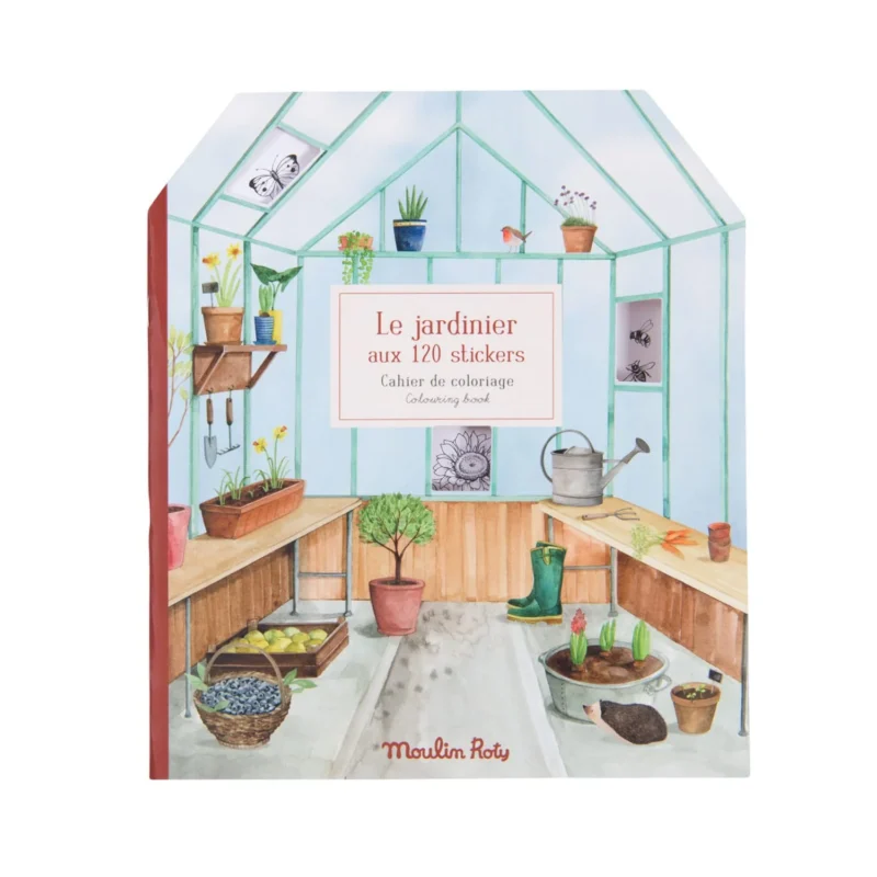 Книга наліпок MOULIN ROTY Gardener sticker book Le jardin
