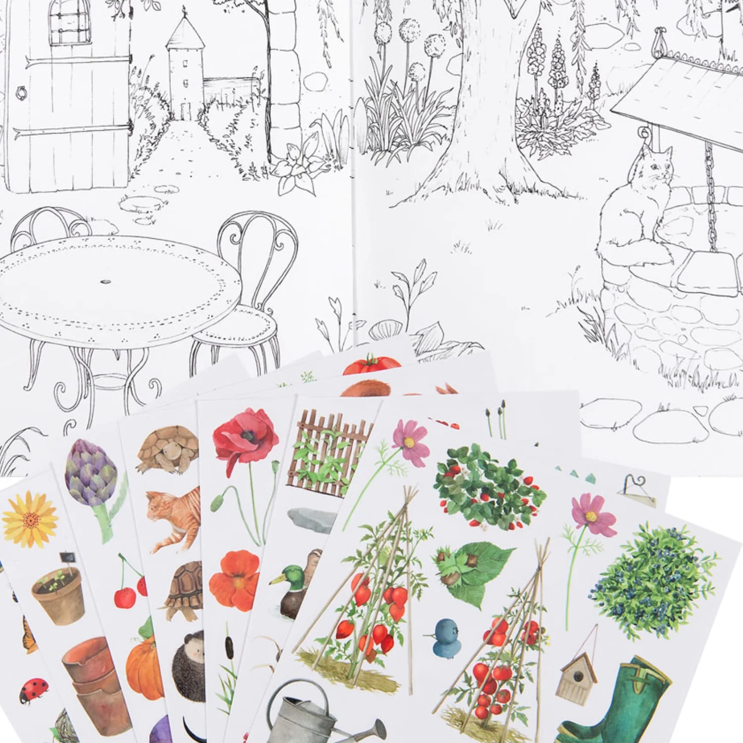 Книга наліпок MOULIN ROTY Gardener sticker book Le jardin - Зображення 3