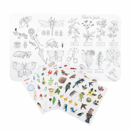 Книга наліпок MOULIN ROTY Botanist sticker book Le jardin - Зображення 2