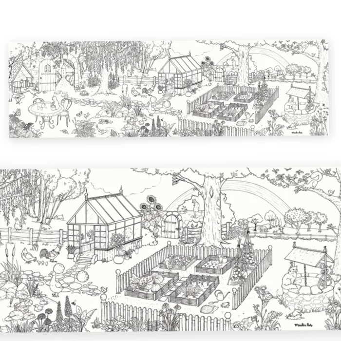 Велика розмальовка MOULIN ROTY Gardener giant colouring poster - Зображення 2