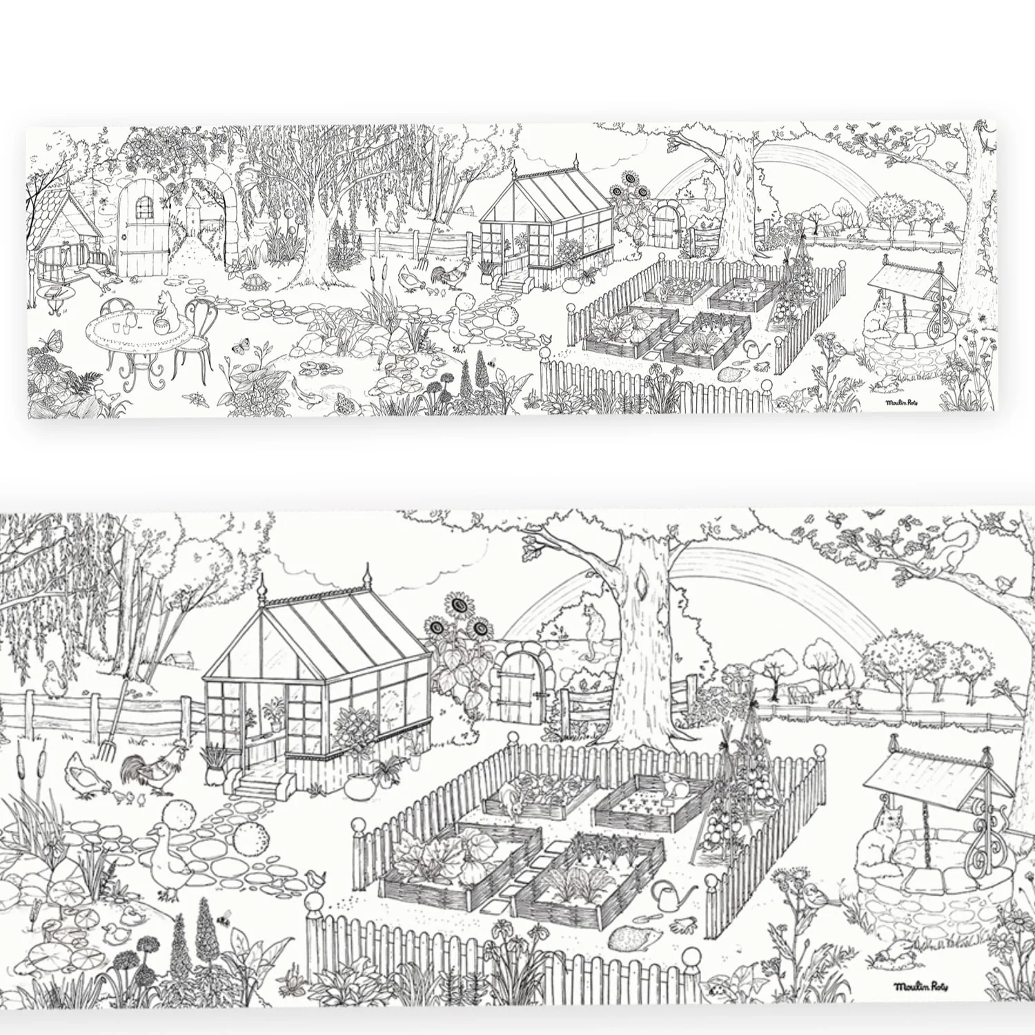 Велика розмальовка MOULIN ROTY Gardener giant colouring poster - Зображення 2