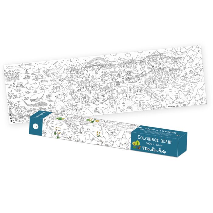 Велика розмальовка MOULIN ROTY Explorer giant colouring poster - Зображення 1
