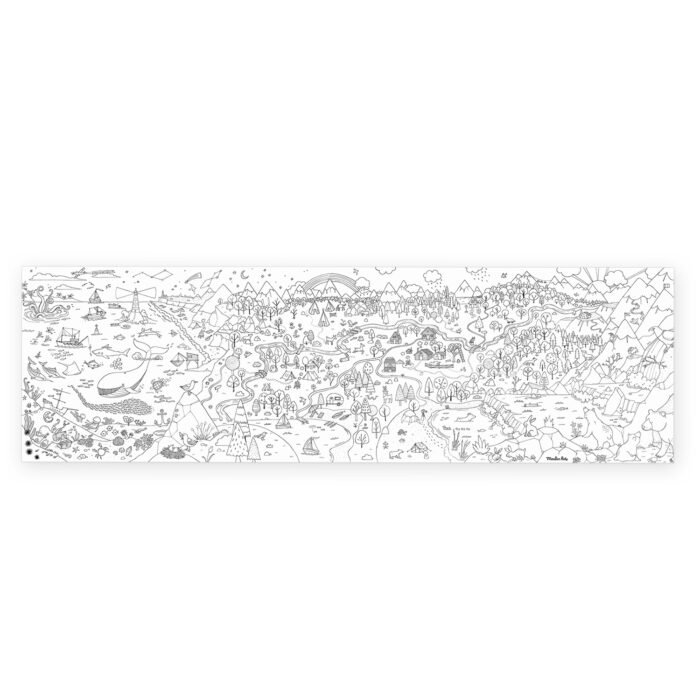 Велика розмальовка MOULIN ROTY Explorer giant colouring poster - Зображення 2