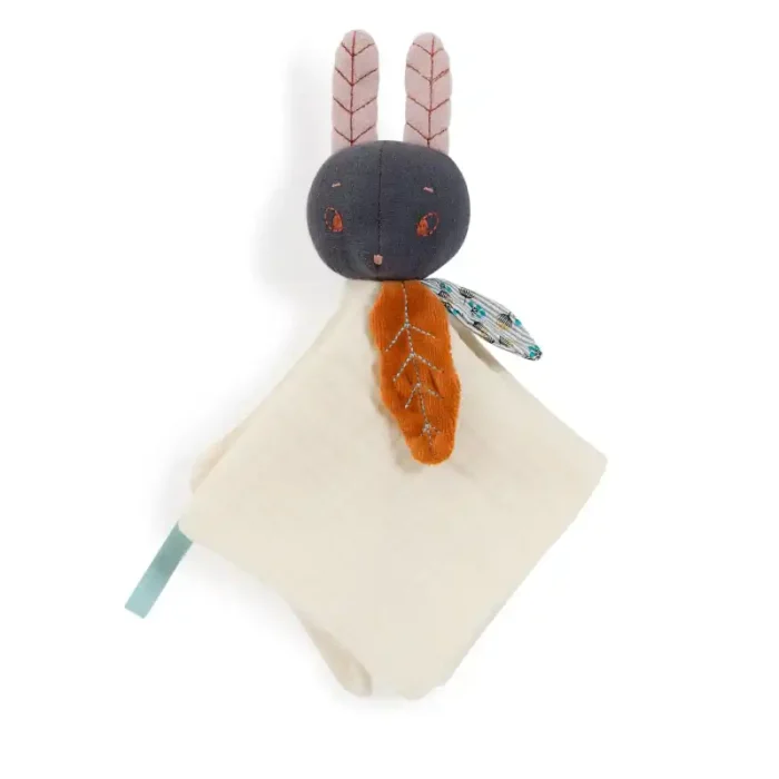 715016_2 Кремова ковдра з мусліну MOULIN ROTY Lune the rabbit - Зображення 1