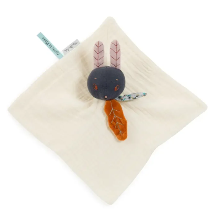 Кремова ковдра з мусліну MOULIN ROTY Lune the rabbit - Зображення 3