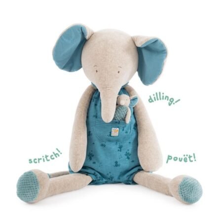 М'яка іграшка слоник  MOULIN ROTY Sous mon baobab
