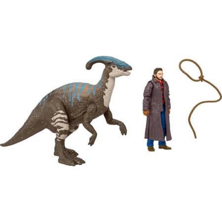 Фігурка Jurassic World Dominion Owen & Juvenile Parasaurolophus Human and Dino