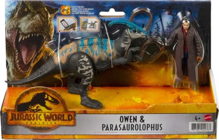 Фігурка Jurassic World Dominion Owen & Juvenile Parasaurolophus Human and Dino - Зображення 6