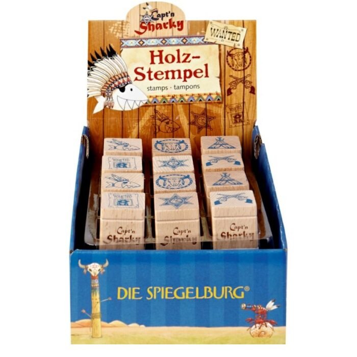 Дерев'яні  штампи   Капітан Шаркі - Зображення 1