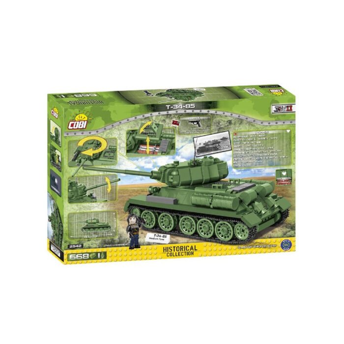 Конструктор COBI Друга Світова Війна Танк Т-34/85, 668  деталей - Зображення 2