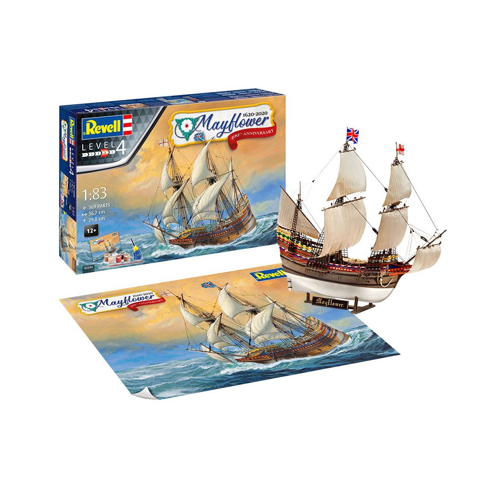 Збірна модель-копія Revell набір Корабель Mayflower рівень 4 масштаб 1:83 - Зображення 1