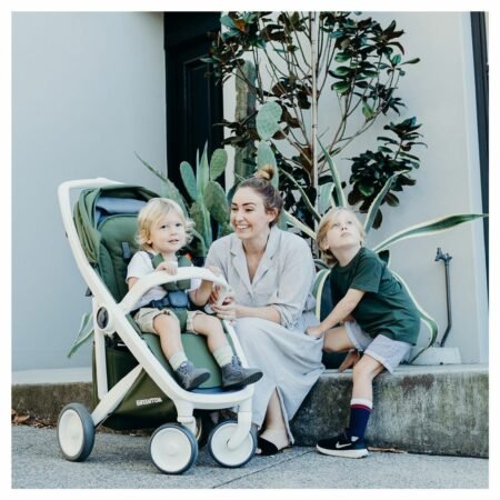 Прогулянкова коляска Greentom Classic Sage-White - Зображення 6