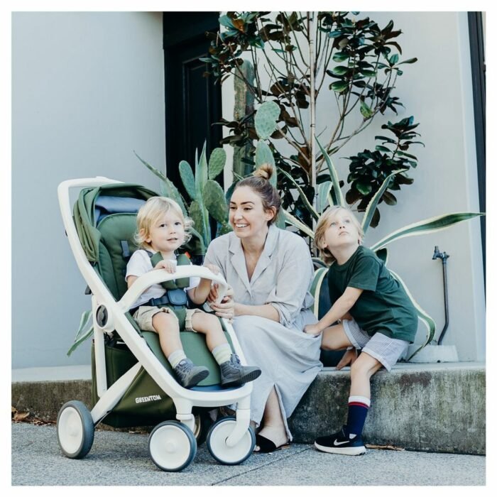Прогулянкова коляска Greentom Classic Sage-White - Зображення 6