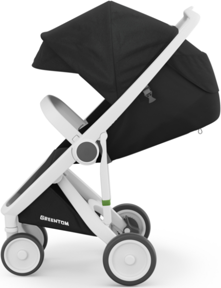 Прогулянкова коляска Greentom Classic Black-White - Зображення 3