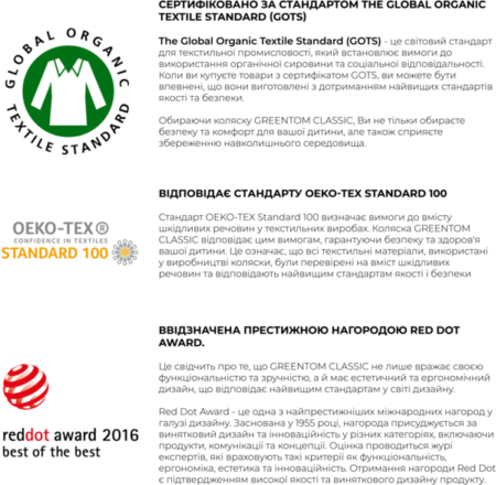 Прогулянкова коляска Greentom Classic Black-White - Зображення 7