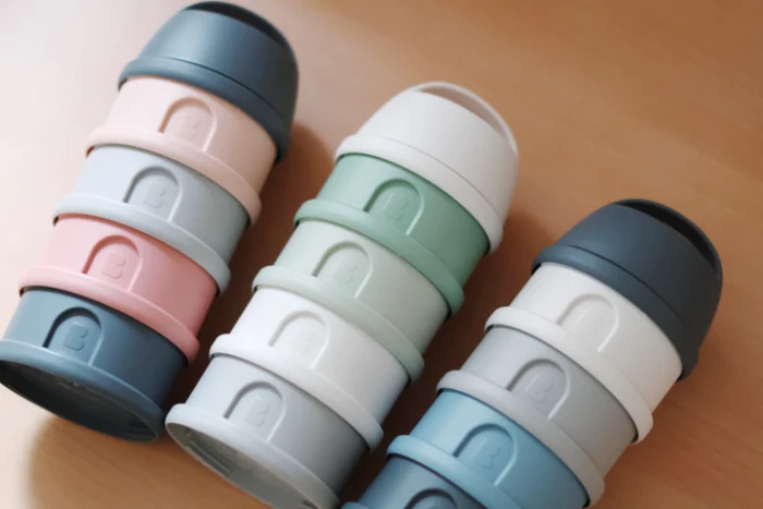 Контейнер Beaba для зберігання сухих сумішей на 4 відсіки рожевий - Зображення 3