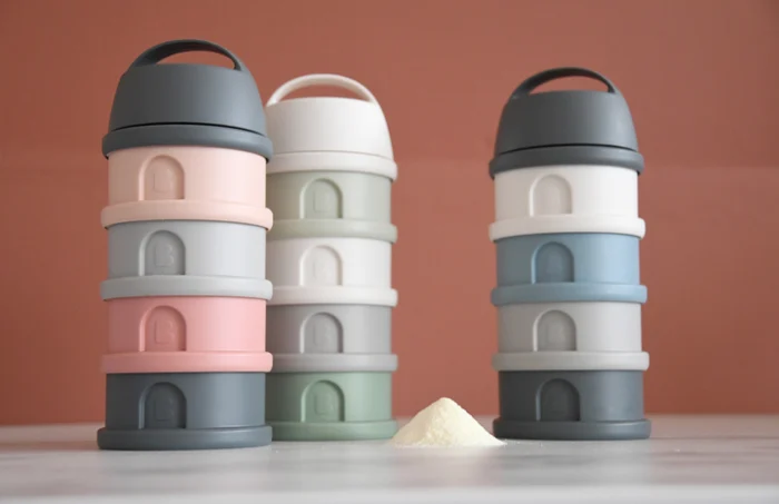 Контейнер Beaba для зберігання сухих сумішей на 4 відсіки оливковий - Зображення 6