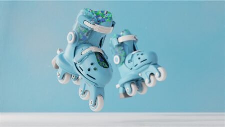 Роликові ковзани Yvolution Twista, розмір 24-28, блакитний - Зображення 4