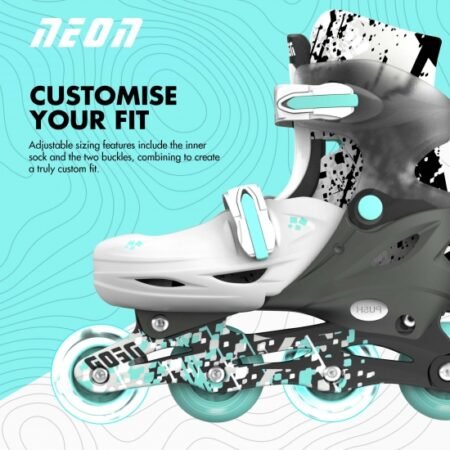 Роликові ковзани Neon Combo, розмір 30-33, сірий - Зображення 4