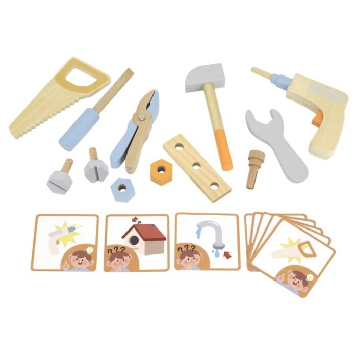 Дерев'яний ігровий набір Viga Toys PolarB Інструменти 13 ел. (44204) - Зображення 6