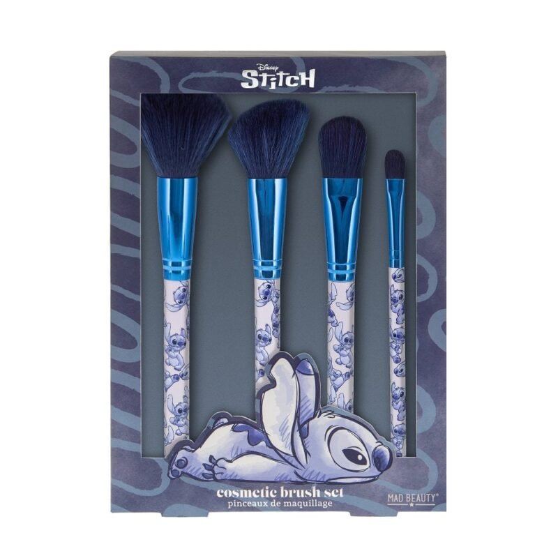 Набір з пензликами Stitch Denim Cosmetic Brush Set