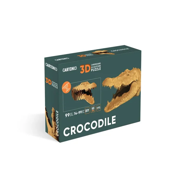 Картонний конструктор  Cartonic 3D Puzzle CROCODILE - Зображення 1