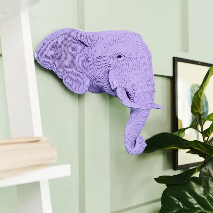 Картонний настінний конструктор  Cartonic 3D Puzzle ELEPHANT - Зображення 4