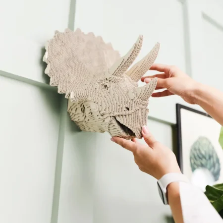 Картонний настінний конструктор  Cartonic 3D Puzzle TRICERATOPS - Зображення 4