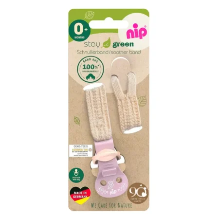 Тримач для пустушки з бавовни  Д   Зелена Серія  (1шт)/ NIP