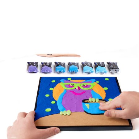 Набір для творчості OKTO Створення картини повітряною глиною Owl (20003) - Зображення 3