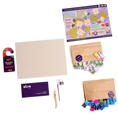 Набір для створення об'ємної картини  Водяні лілії  ТМ ОКТО 30 40 см - Зображення 2