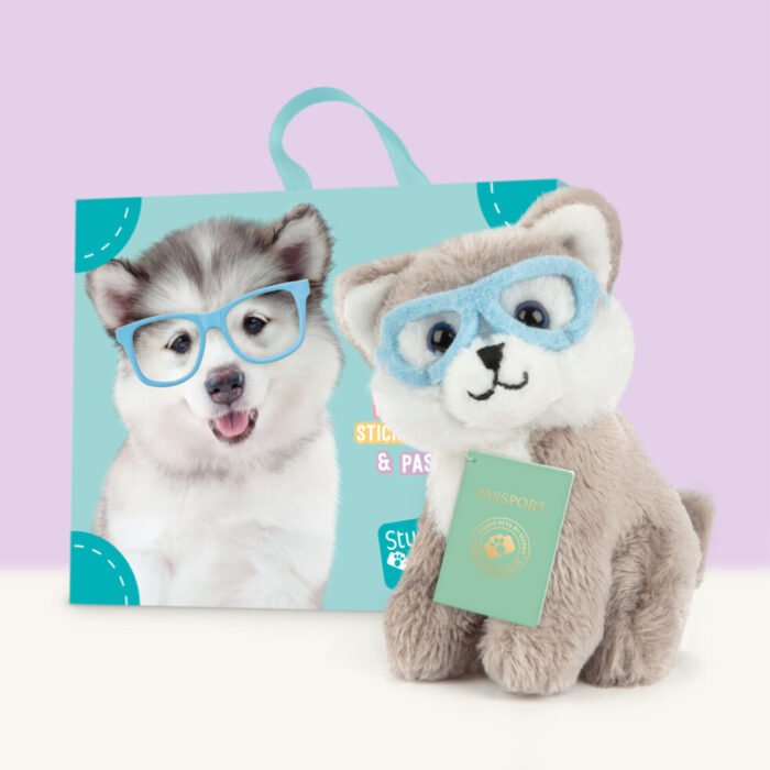 studio-pets-husky-puppy-wolfie-8cm-plush-set-980x980 М'яка іграшка Studio pets mini husky Wolfie - Зображення 1