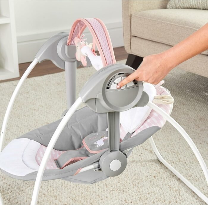Крісло-гойдалка  Comfort2Go Portable Swing™ - Flora the Unicorn™  Ingenuity™ - Зображення 3