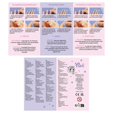 Дитячі накладні нігті Top Model  Ylvi Artificial Nails - Зображення 3